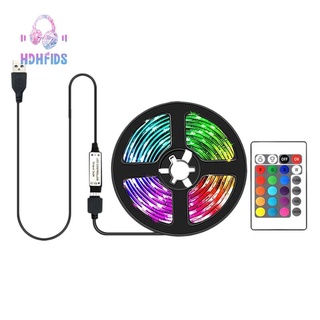 Led Light with Non Waterproof 5050 Rgb 24 Key Remote Control USB 5V Color Changing Atmosphere Light 3 Meter