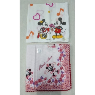 ผ้าเช็ดหน้า mickey minnie