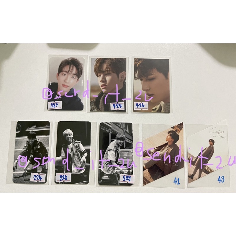 official got7 rare card การ์ดหายาก การ์ดไทย การ์ดไต้หวัน การ์ดญี่ปุ่น yugyeom mark jb jinyoung bambam