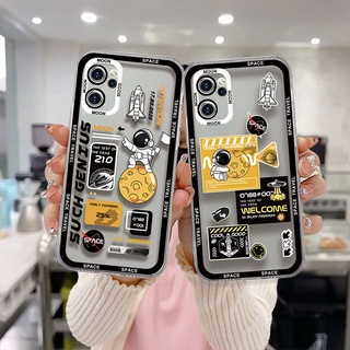 เคส OPPO A15 A54 A5S A3S A76 A96 A16 A95 A55 A7 A5 A9 A31 A53 A33 2020  A57 A57E A57S A77 Reno 4 5 5K 6 7 8 F21PRO  นาซ่านักบินอวกาศปลอกเดียวกัน เคสโทรศัพท์มือถือ