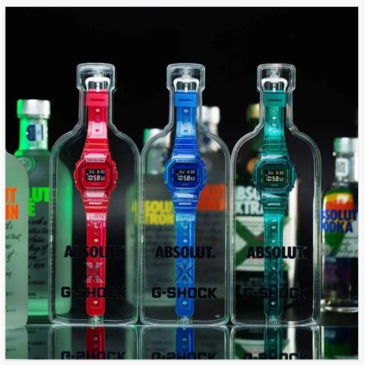 Casio G-Shock นาฬิกาข้อมือผู้ชาย รุ่น DW-5600SB x ABSOLUT Vodka Box(DW-5600SB-2PARBS,DW-5600SB-3PARBS,DW-5600SB-4PARBS)