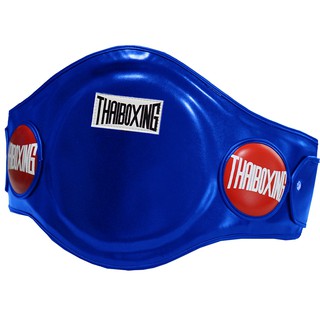 THAIBOXING เป้าป้องกันหน้าท้องหนังเทียม สีน้ำเงิน