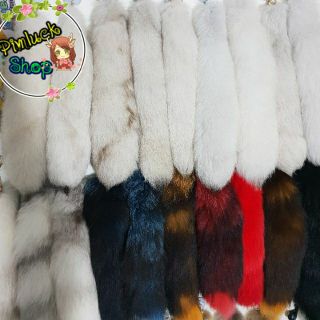 [พร้อมส่ง] ร้านไทยพวงกุญแจหางจิ้งจอก พวงกุญแจห้อยกระเป๋า-pimluck