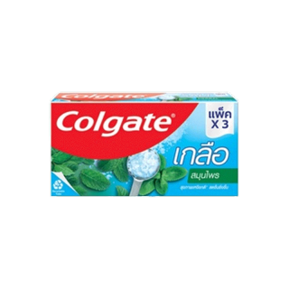 ยาสีฟัน คอลเกต เกลือ สมุนไพร(ครีม) 150 กรัม รวม 3 หลอด ช่วยป้องกันฟันผุ ช่วยให้ฟันแข็งแรง Colgate Salt Herbal Toothpaste