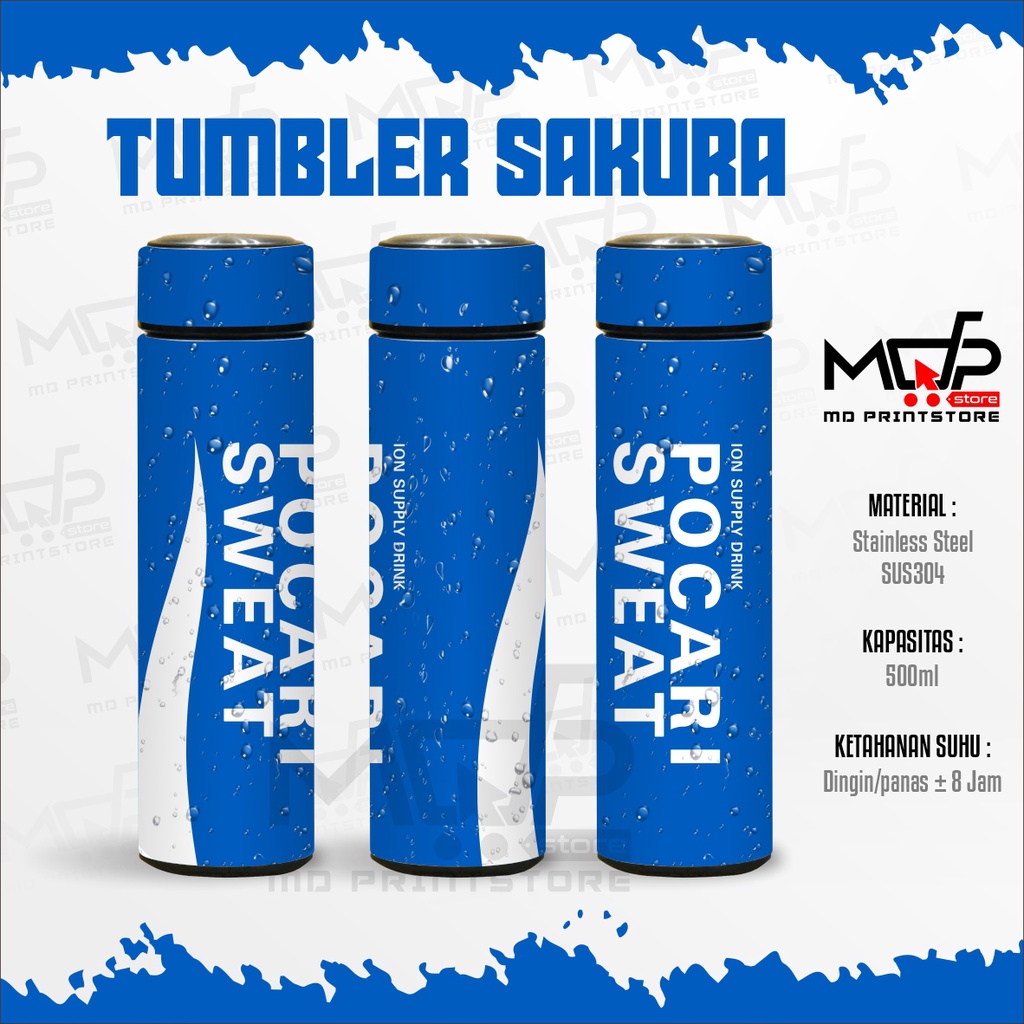 TUMBLER POCARI TUMBLER SAKURA LIFE MDPRINTSTORE