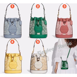 Coach C8322 Mini DEmpsey Bucket Bag กระเป๋าถือผู้หญิง Crossbody Sling 8322