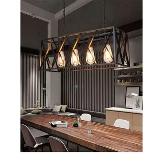 4/6 หัวโคมระย้าอุตสาหกรรม retro loft bar ร้านอาหาร Internet cafe เสื้อผ้าแสง store โคมระย้าโคมไฟเพดาน