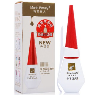 Marie Beauty กาวติดขนตา ติดแน่นติดทนนาน กันน้ำ สีขาวใส 12 ml.