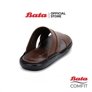 Bata บาจา รองเท้าแตะลำลองแบบสวม ใส่ง่าย น้ำหนักเบา ไม่ลื่น สำหรับผู้ชาย รุ่น SANDO สีน้ำตาล 8714442