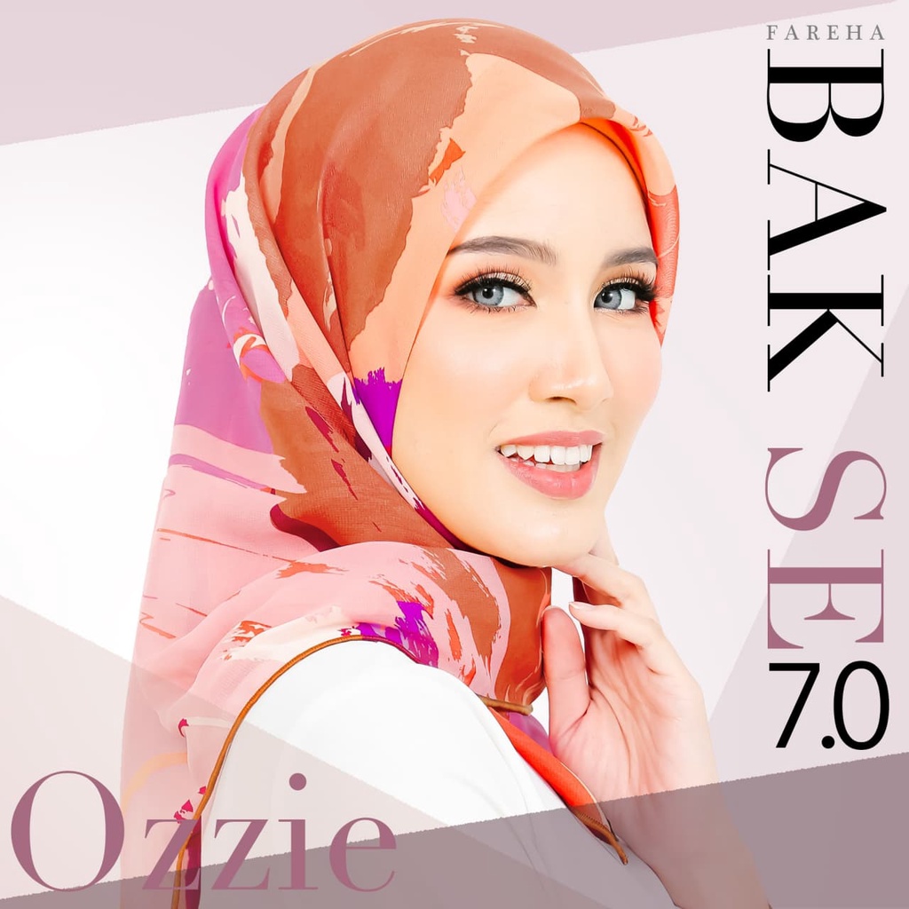 Tudung Bawal Fareha Kod Ozzie วัสดุชีฟอง Nice สําหรับเสื้อธรรมดา/เดรส