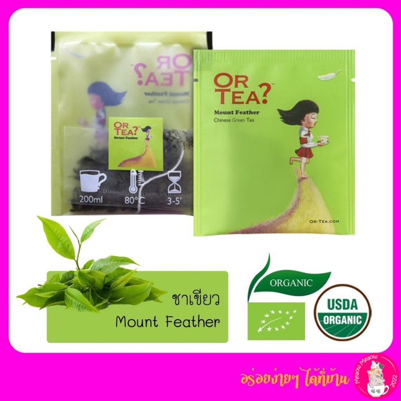 Mount Feather Green Tea (ชาเขียว) 1 Set / 10 ซอง