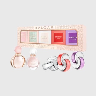 BVLGARI Miniatures Set 5ml. men women / บุลการี เซ็ทน้ำหอม 5มล. แบบชายและหญิง (ยกเซ็ท, แยกชิ้น)