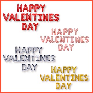 ลูกโป่งวาเลนไทน์ ตัวอักษร Happy valentines day ขนาด 16 นิ้ว