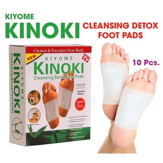 KINOKI Foot Pads แผ่นแปะเท้า แผ่นติดเท้า ช่วยผ่อนคลายฝ่าเท้า แผ่นแปะเท้า 1 กล่องบรรจุ 10 แผ่น (5 คู่)