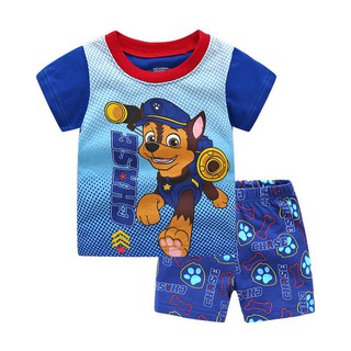 Paw Patrol childrens Boys Short Sleeve Pajamas Set Sleepwear Age 2-7Yrs