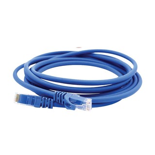 สาย Lan เชื่อมต่ออินเตอร์เน็ต สายนำสัญญาณเครือข่าย Ethernet CAT6 FIBRECONNEX 3 ม. สีฟ้า LAN CABLE FIBRECONNEX CAT6 3M BL