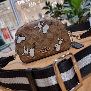 COACH C4590 COACH x PEANUTS MINI SERENA CROSSBODY IN SIGNATURE CANVAS WITH SNOOPY PRINT