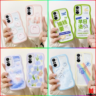 เคส POCO F3 POCO M3 PRO 5G POCO M4 PRO 5G POCO X4 GT เคสโทรศัพท์ลายคลื่นลูกใหม่กำลังเป็นที่นิยม BB