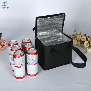 【TTLLIP】 Portable Lunch Cooler Bag Folding Insulation Picnic Ice Pack Food Thermal Bag Drink Carrier Insulated Bags Food Delivery Bag