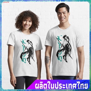 ขายดี Illicit เสื้อยืดผู้ชายและผู้หญิง Genshin Impact | Xiao Full-body Essential T-Shirt Popular T-shirts