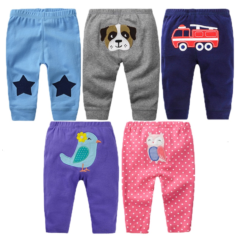 5Pcslot Newborn Baby Pants Spring Baby Girl Clothes Cartoon Infant