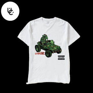 T-shirt Gorillaz เสื้อยืด ผ้าฝ้าย พิมพ์ลายวงร็อคดนตรี โอเวอร์ไซซ์ สไตล์วินเทจ 30s สําหรับผู้ชาย ผู้หญิง S-5XL