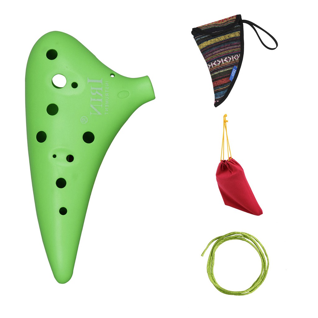 12 Holes Plastic Alto C Ocarina Flute for Music Lover and Beginner