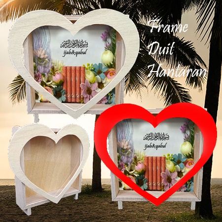 NEW ITEMFrame Duit Hantaran Kahwin LOVE / Frame duit mas kahwin/white7x8in(18x20cm)