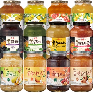 พร้อมส่ง 꽃샘 꿀차 ชาผลไม้ผสมน้ำผึ้งหลากชนิด Damtuh Korean Honey Fruit Tea 1kg.