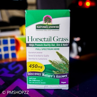 [พร้อมส่ง] Natures Answer, Horsetail Grass, หญ้าหางม้า, 450 mg, 90 Vegetarian Capsules