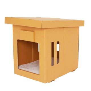 KAFBO DOG LOFT WITH BEIGE BED PAD ฟรีสติ๊กเกอร์ลายสุนัขและแมว บ้านสุนัข ของเล่นสุนัข