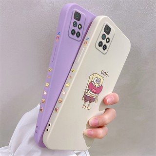 เคสโทรศัพท์สำหรับ Xiaomi Redmi 10โทรศัพท์มือถือเคสโทรศัพท์การ์ตูนน่ารักสาว SpongeBob โทรศัพท์มือถือกันกระแทก,กันน้ำ,ป้องกันการตกฝาครอบป้องกัน,สไตล์บุคลิกภาพกันกระแทกฝาครอบป้องกัน