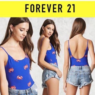 ชุดจั้มสูท สายเดี่ยว สีน้ำเงิน 🦀Forever21ของแท้💯%(มือ2)