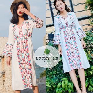 Bell Sleeve Boho Dress