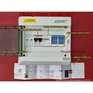 Mining Power Monitoring สำหรับมอนิเตอร์และควบคุมระบบไฟฟ้าของชุดขุดบิทคอยน์โดยเฉพาะ ด้วย WiFi Smart Energy Meter