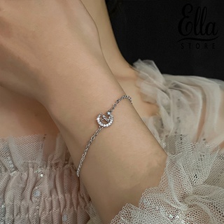 Ellastore123 สร้อยข้อมือโซ่ ลายเจ้าชายน้อย ปรับได้ หรูหรา สําหรับผู้หญิง ออกเดท