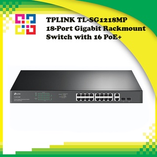 TPLINK TL-SG1218MP 18-Port Gigabit Rackmount Switch with 16 PoE+