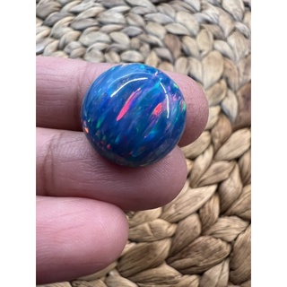 Grey opal 17mm Lab made