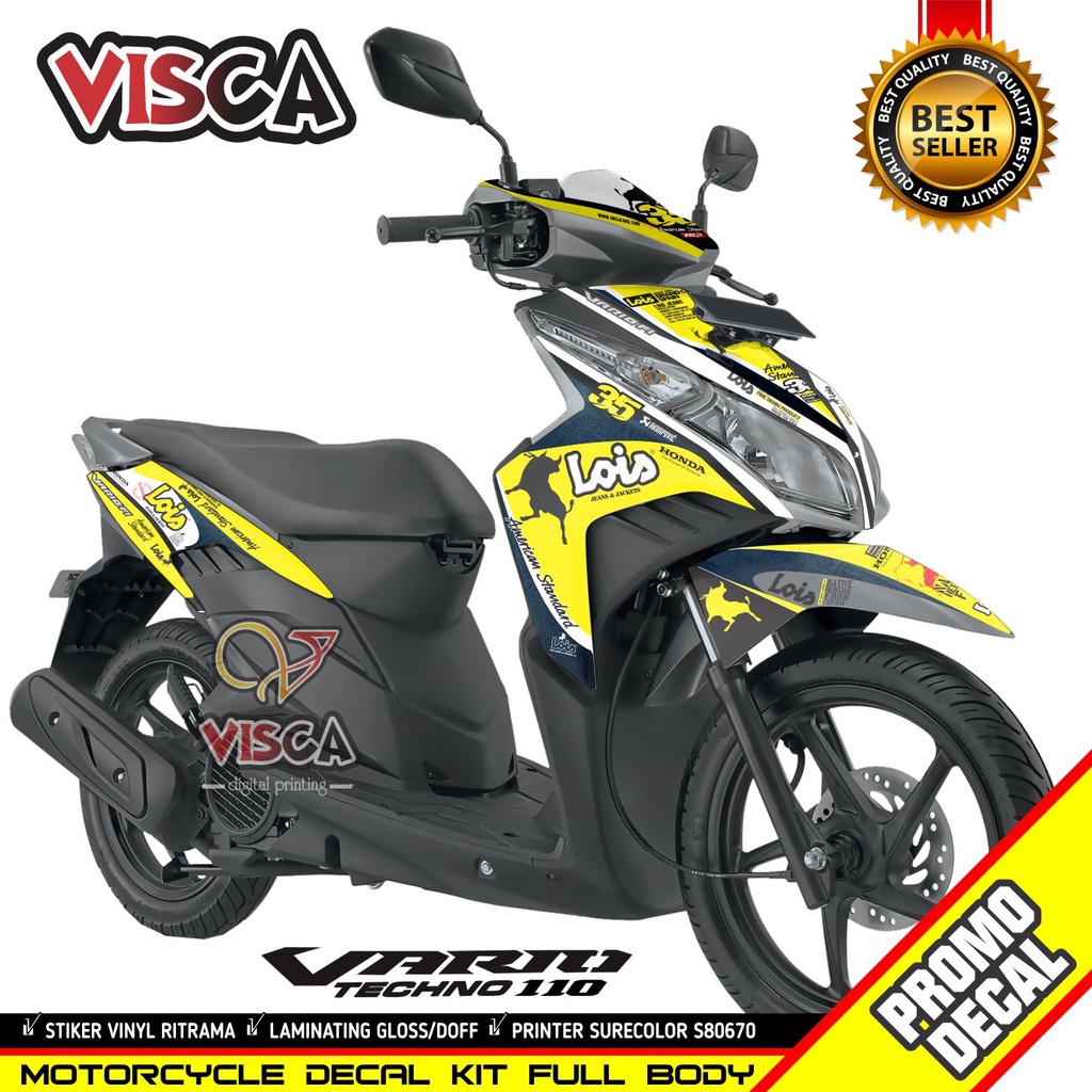 Decal Vario 110 Techno Full Body สติกเกอร์ Vario 110 Techno Full Body Striping Vario 110 Techno Vari