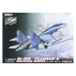 พลาสติก โมเดล ประกอบ GREAT WALL HOBBY สเกล 1/48 SU-35S FLUMKER E MULTIROLE FIGHTER (L4820)