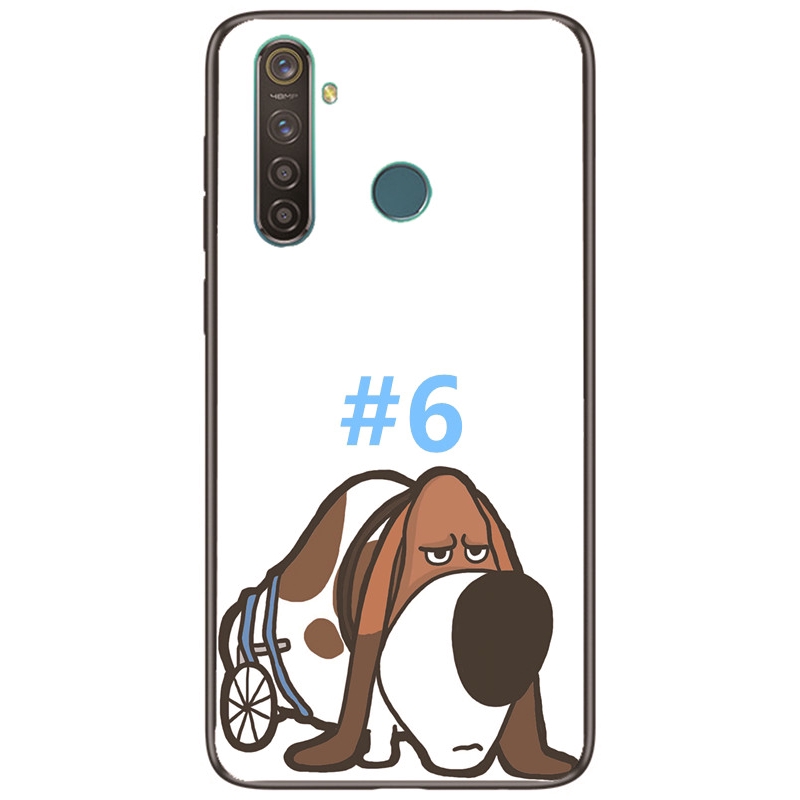 เคสโทรศัพท์พิมพ์ลายการ์ตูนสุนัขน่ารักสําหรับ oppo realme 5 pro/xt/x2/k5/x lite/realme q lite tpu #8