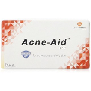 ❤️ไม่แท้คืนเงิน❤️ Acne - Aid Bar 100g. สบู่ทำความสะอาดผิวหน้าและผิวกาย สำหรับผิวมันและเป็นสิวง่าย