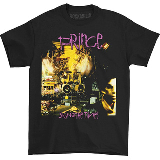 เสื้อยืดโอเวอร์ไซส์เสื้อยืดผ้าฝ้ายแขนสั้นพิมพ์ลาย Prince Sign O The Times สําหรับผู้ชายS-3XL