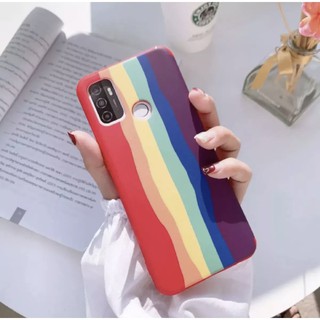 [ เคสสายรุ้ง ] Case Xiaomi Redmi 9T งานกำมะหยี่ เคสนิ่มซิลิคอน Redmi9t เคสเสี่ยวมี่ เคสกันกระแทก พร้อมส่งจากไทย