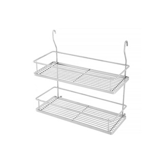 ชุดตะแกรงแขวนสเตนเลส 2 ชั้น BRISK W02 44 ซม.KITCHEN RACK BRISK W02 44CM