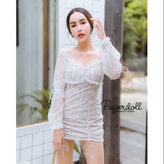 🔥👗Creamy Scott Mini​dress​ สายฝอ👗🔥