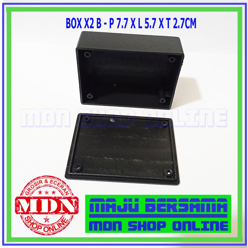 กล่อง X2 B - กล่องพลาสติก P7.7 x W5.7 x 2.7 Cm