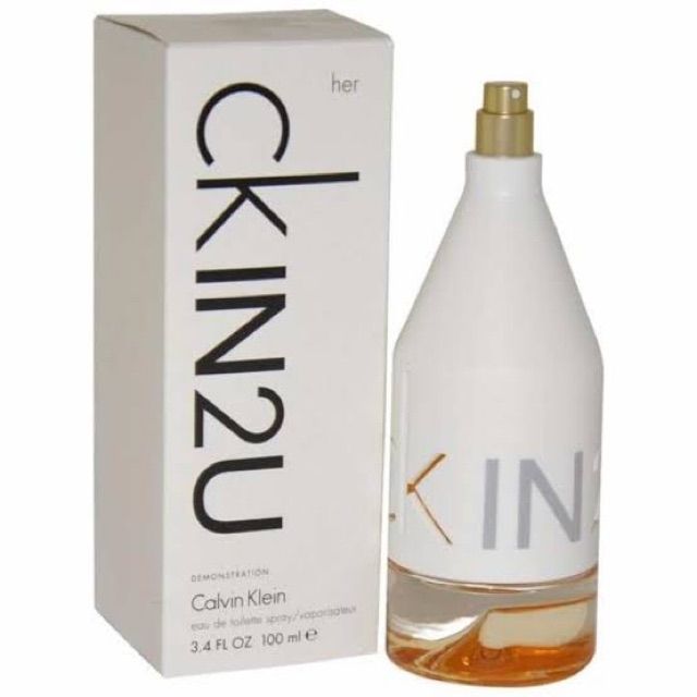 (แท้100%)  Ck In2u her edt 100ml กล่องเทสเตอร์ per9