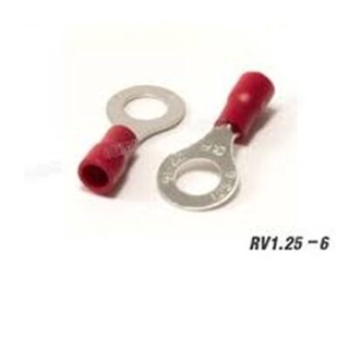 หางปลากลมหุ้ม รุ่น RV 1.25-6 สีแดง ( 100 pcs )