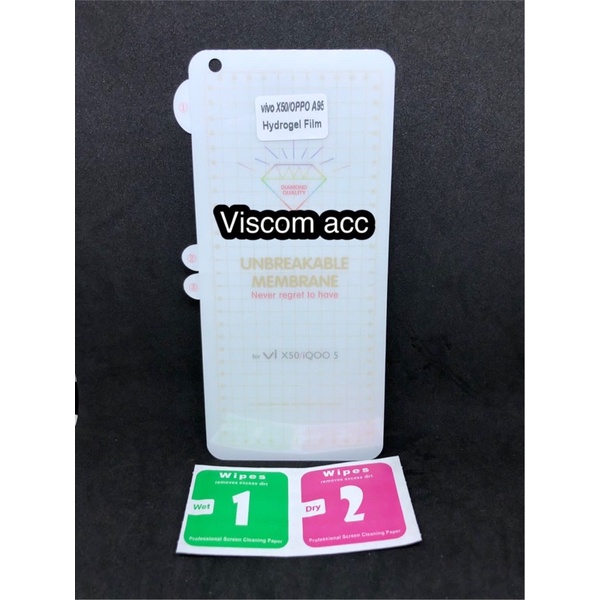 ไฮโดรเจล Vivo X50 / Oppo A95 4G / ป้องกันรอยขีดข่วนแบบใส